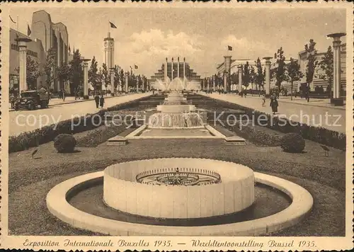 Exposition Internationale Bruxelles 1935 Boulevard du Centenaire  Kat. Expositions