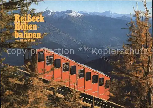 Zahnradbahn Reisseck Hoehenbahnen  Kat. Bergbahn