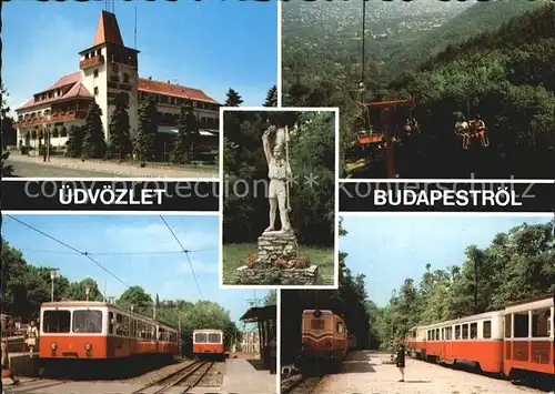 Eisenbahn Budapest Sessellift  Kat. Eisenbahn