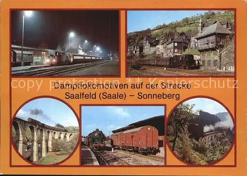 Lokomotive Dampflokomotiven Strecke Saalfeld Sonneberg Steinach Lauscha Kat. Eisenbahn