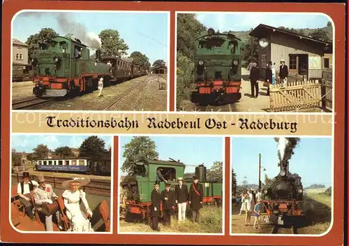 Lokomotive Traditionsbahn Radebeul Ost Radeburg Zugpersonal  Kat. Eisenbahn