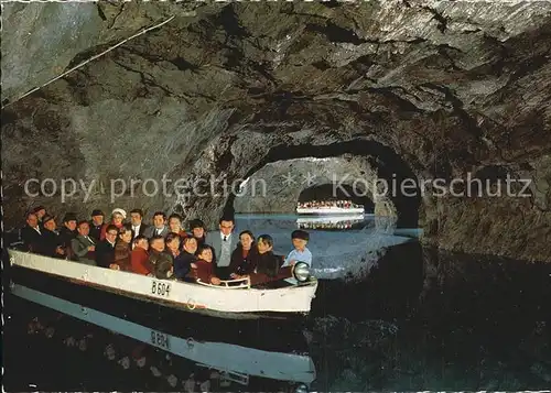 Hoehlen Caves Grottes Seegrotte Hinterbruehl Moedling Motorbootfahrt  Kat. Berge