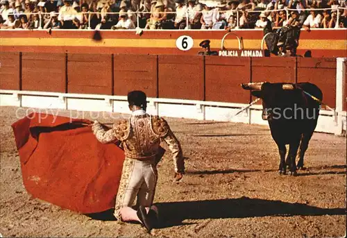 Stierkampf Corrida de Toros Citando de rodillas  Kat. Sport