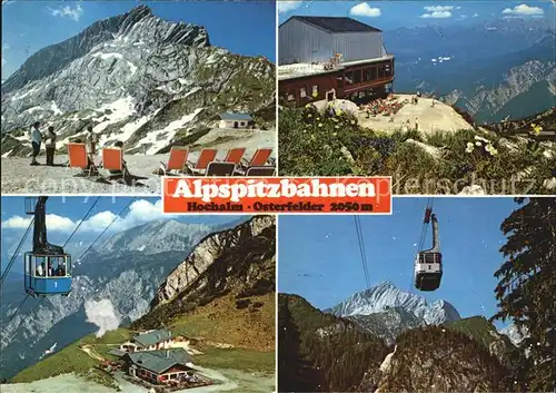 Seilbahn Alpspitzbahnen Hochalm Osterfelder Garmisch Partenkirchen Kat. Bahnen