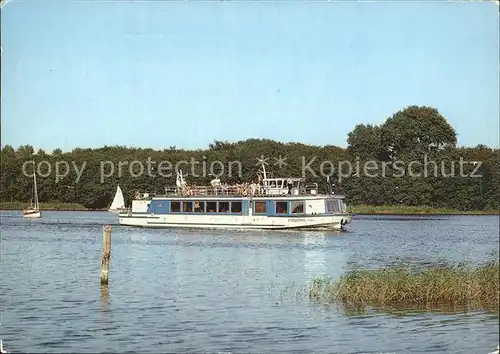 Motorschiffe MS Priborn Mueritz Roebel Kat. Schiffe