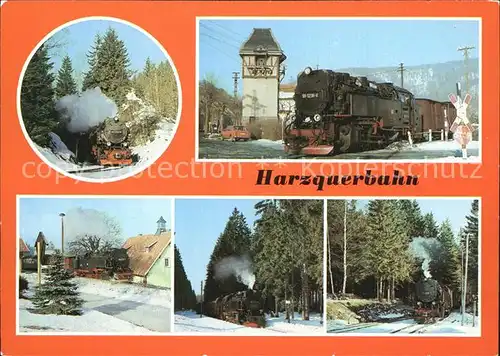 Lokomotive Harzquerbahn Einfahrt Tiefenbachmuehle Bahnhof Sorge Schierke  Kat. Eisenbahn