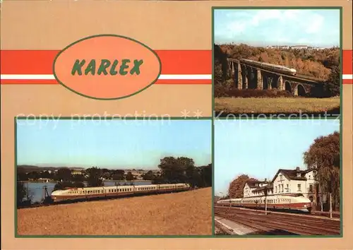 Eisenbahn VT 175.00 Ex Karlex Bahnhof Weischlitz Syratalviadukt  Kat. Eisenbahn