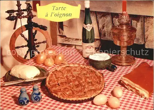 Lebensmittel Tarte a l oignon Recette Kat. Lebensmittel