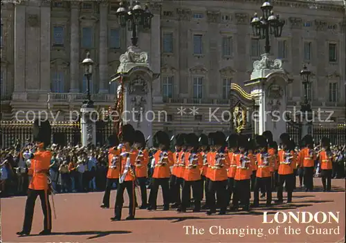 Leibgarde Wache London Changing of the Guard  Kat. Polizei