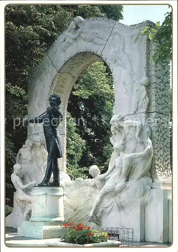 Strauss Johann Denkmal Wien  Kat. Komponist