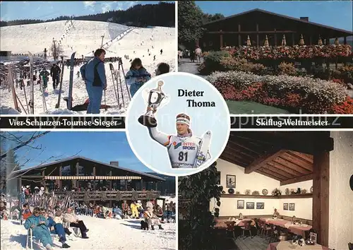 Skisport Skiflug Weltmeister Dieter Thoma Hinterzarten Kat. Sport