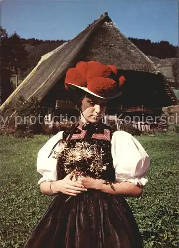 Trachten Schwarzwald Gutach Schwarzwaelder Freilichtmuseum Vogtsbauernhof  Kat. Trachten