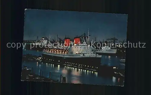 Dampfer Oceanliner Hamburg ueberseebruecke  Kat. Schiffe