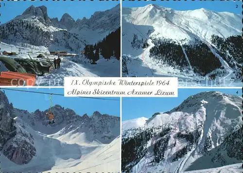 Skifahren IX. Olympische Winterspiele Alpines Skizentrum Axamer Lizum  Kat. Sport