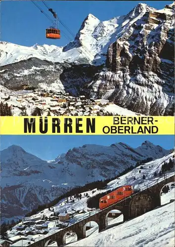 Zahnradbahn Seilbahn Muerren Berner Oberland  Kat. Bergbahn