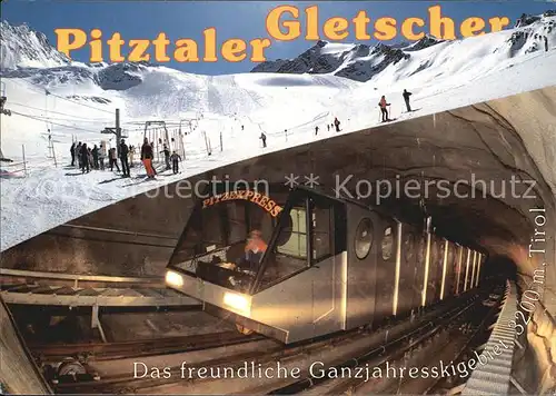 Zahnradbahn Pitztal Gletscherbahn St. Leonhard Mittelberg  Kat. Bergbahn