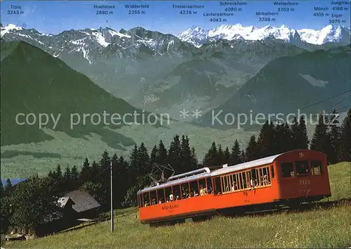 Zahnradbahn Vitznau Rigi Bahn Rigi Berner Alpen  Kat. Bergbahn