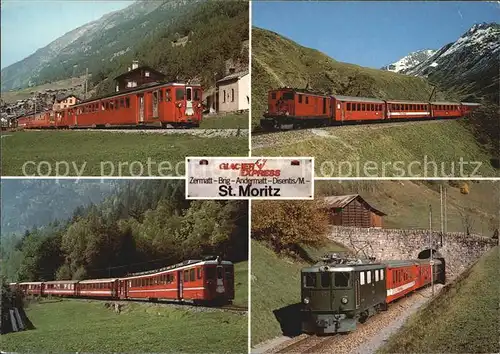 Eisenbahn Glacier Express St. Moritz Kat. Eisenbahn