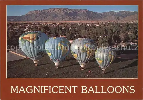 Heissluftballon Wide World Big World New World Small World Albuquerque  Kat. Flug