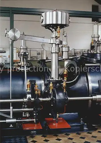 Technik Tandemverbund Dampfmaschine Schwungradgenerator 1904 Gaswerk Schlieren Fliehkraftregulator