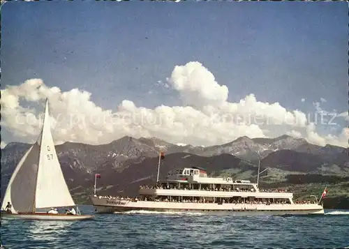 Motorschiffe MS Jungfrau Thunersee Segelboot Kat. Schiffe