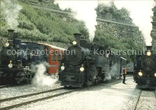 Lokomotive Dampfbahn Furka Gletsch  Kat. Eisenbahn