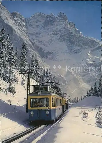 Zahnradbahn Zugspitze Zugspitzbahn  Kat. Bergbahn