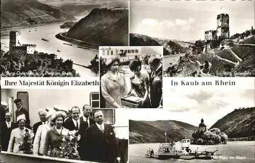 Adel England Koenigin Elizabeth II. Kaub am Rhein  Kat. Koenigshaeuser