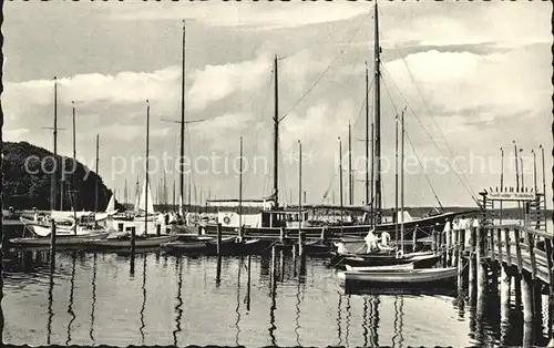 Segelboote Gluecksburg Yachthafen  Kat. Schiffe