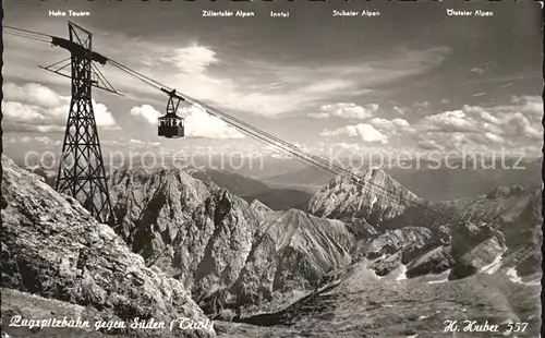 Seilbahn Zugspitz Seilbahn Foto H. Huber Nr. 557 Kat. Bahnen