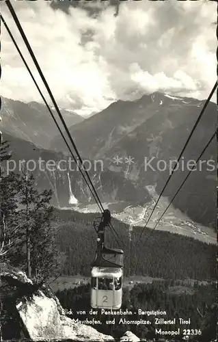 Seilbahn Penkenbahn Mayrhofen Ahornspitze Zillertal Kat. Bahnen