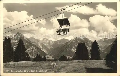 Sessellift Oberstdorf Schoenblick  Kat. Bahnen