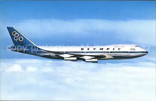Flugzeuge Zivil Olympic Airways Boeing 747 200 B Jumbo Jet Kat. Airplanes Avions