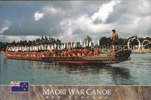 Boote Maori War Canoe New Zealand Ngatokimatawhaorua  Kat. Schiffe