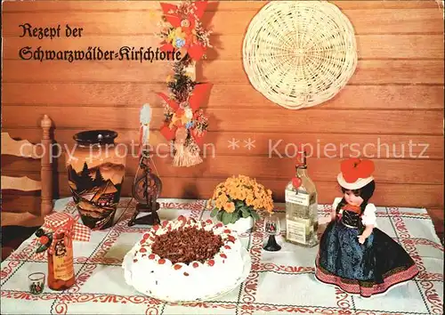 Lebensmittel Rezept Schwarzwaelder Kirschtorte  Kat. Lebensmittel