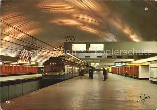 U Bahn Subway Underground Metro Paris Ligne Boissy St. Leger Station Nation 