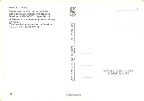 U Bahn Subway Underground Metro Paris Station Louvre 