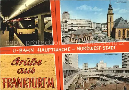 U Bahn Subway Underground Metro Hauptwache Frankfurt am Main 