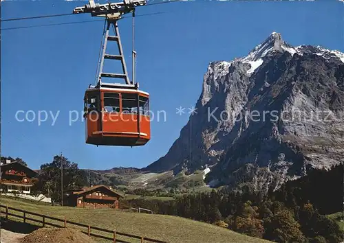 Seilbahn Grindelwald Pfingstegg Wetterhorn  Kat. Bahnen
