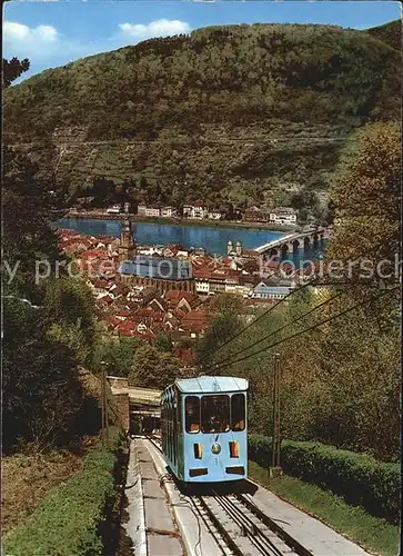 Bergbahn Molkenkur Heidelberg Kat. Bergbahn