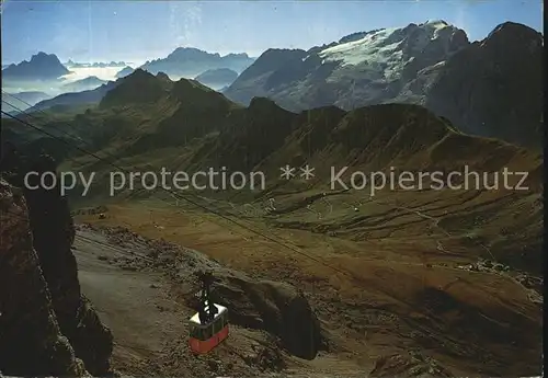 Seilbahn Funivia Sass Pordoi Pelmo Civetta Marmolada Dolomiti  Kat. Bahnen