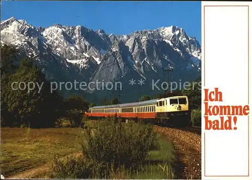 Eisenbahn Garmisch Partenkirchen  Kat. Eisenbahn