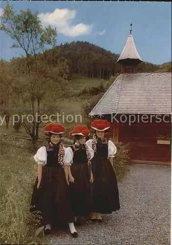 Trachten Schwarzwald Gutach Bollenhut Kat. Trachten