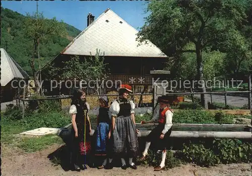 Trachten Schwarzwald Schwarzwaldhaus Kat. Trachten