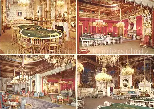 Casino Spielbank Baden Baden Saal Pompadour Roter Saal Gruener Saal Kat. Spiel