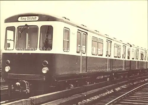 U Bahn Subway Underground Metro U Bahn Wagen Serie DT1 Baujahr 1958 59 Hamburg