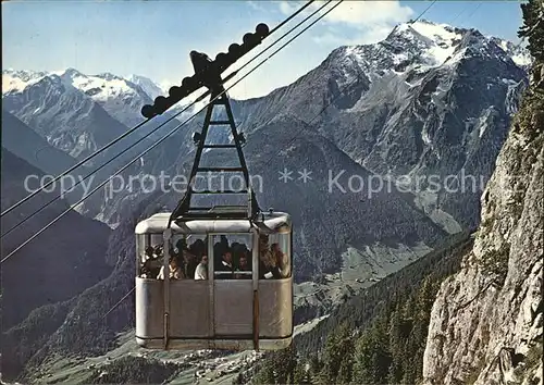 Seilbahn Penkenseilbahn Gruenberg Mayrhofen Zillertal Tirol Kat. Bahnen