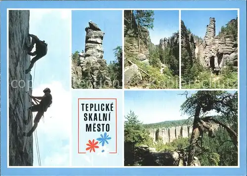 Klettern Bergsteigen Teplicke Skalni Mesto Nachod  Kat. Bergsteigen