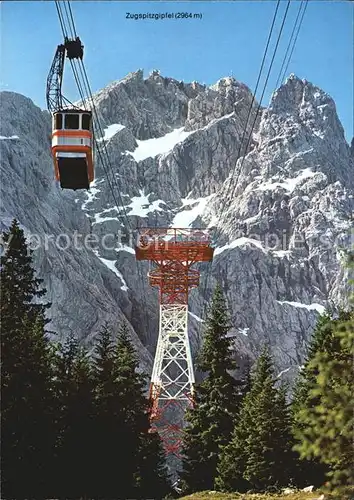 Seilbahn Zugspitzgipfel  Kat. Bahnen