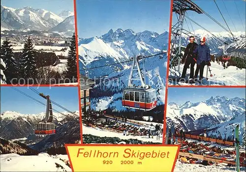 Seilbahn Fellhorn Birgsautal Oberstdorf  Kat. Bahnen